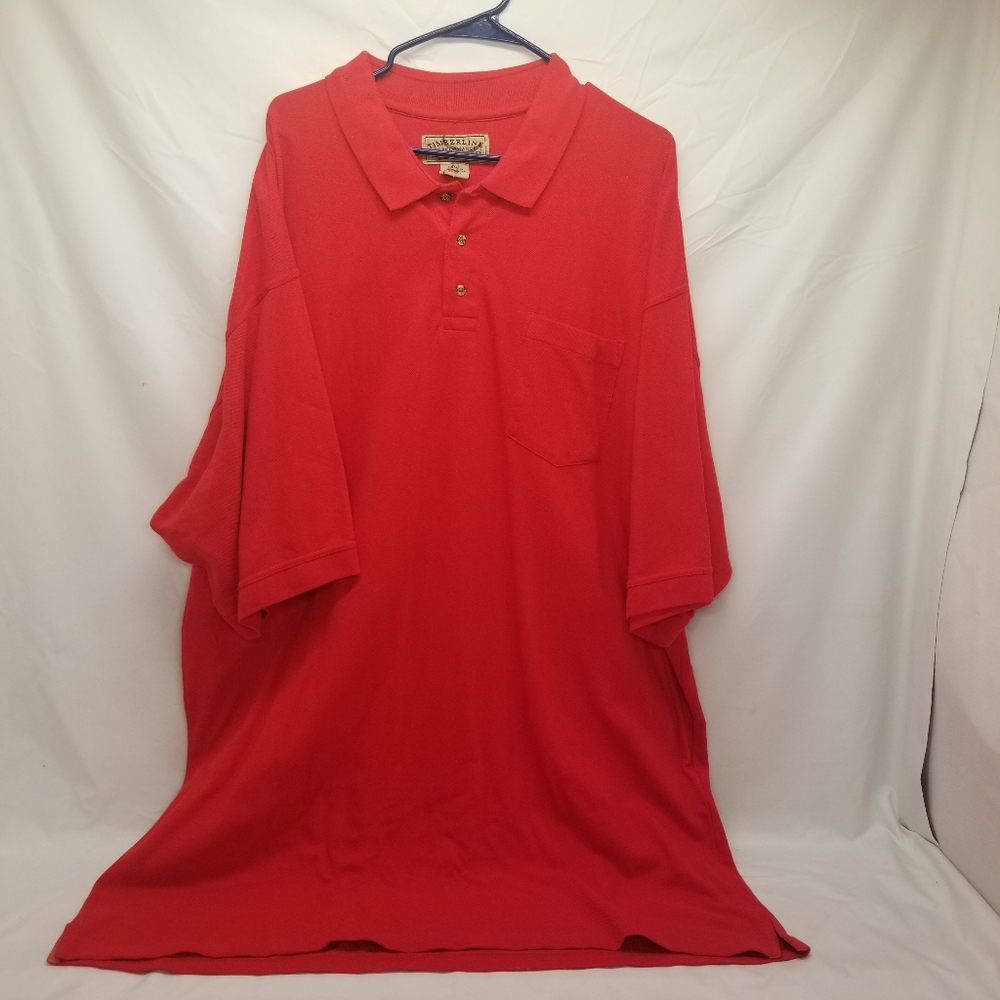 Colorado Timberline Performance Mens Size 6 XL Polo Shirt Red Short Sleeve
